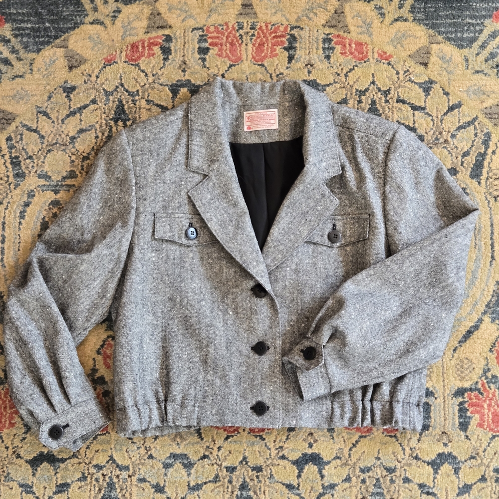Pendleton Black and White Wool Jacket - image 1
